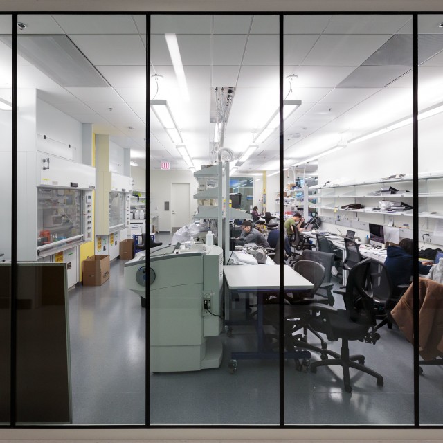Photo of the Eckhardt Research Center 318 laboratory suite